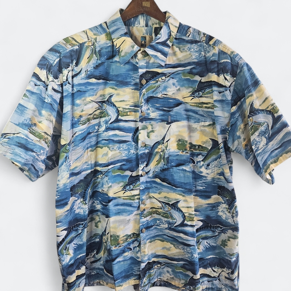 Oceanic Print Men's‎ Casual Shirt